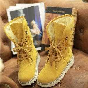 Yellow boots